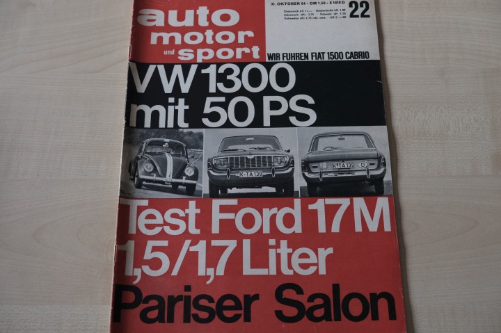 Auto Motor und Sport 22/1964